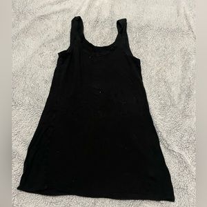 Black razor back tank top, size small
